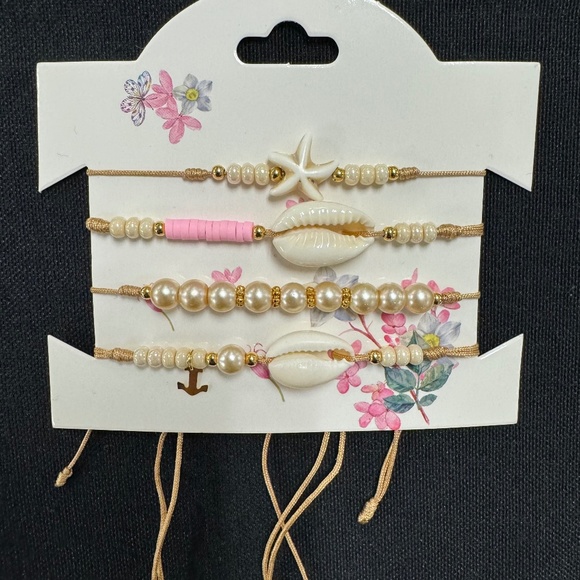 SET OF 4 HANDMADE BRACELETS / BRAND NEW / REBECCA BRACELETS - Picture 1 of 2